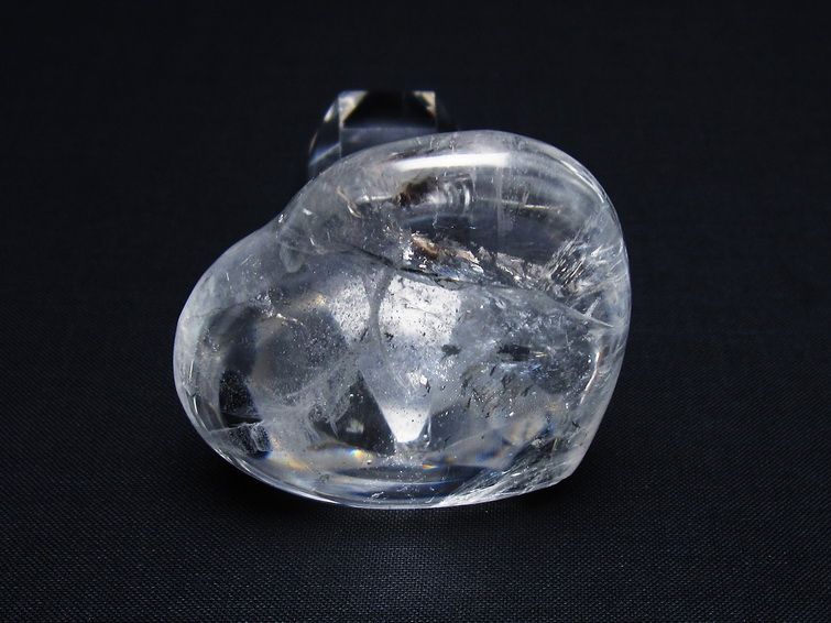 水晶 ハート置物 一点物 145-1497