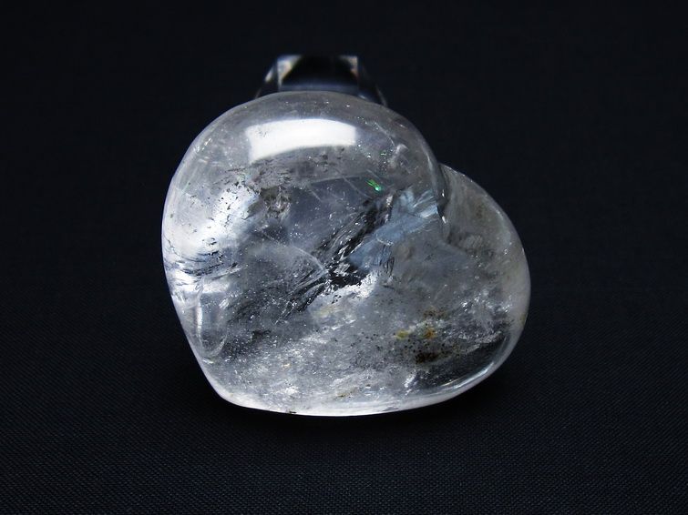 水晶 ハート置物 一点物 145-1498