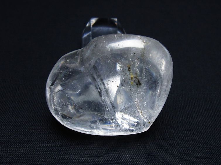 水晶 ハート置物 一点物 145-1498