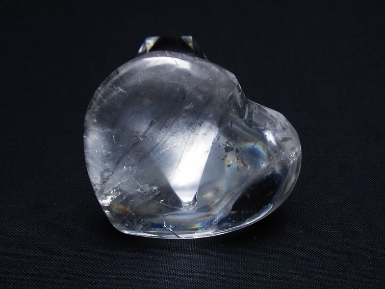 水晶 ハート置物 一点物 145-1499