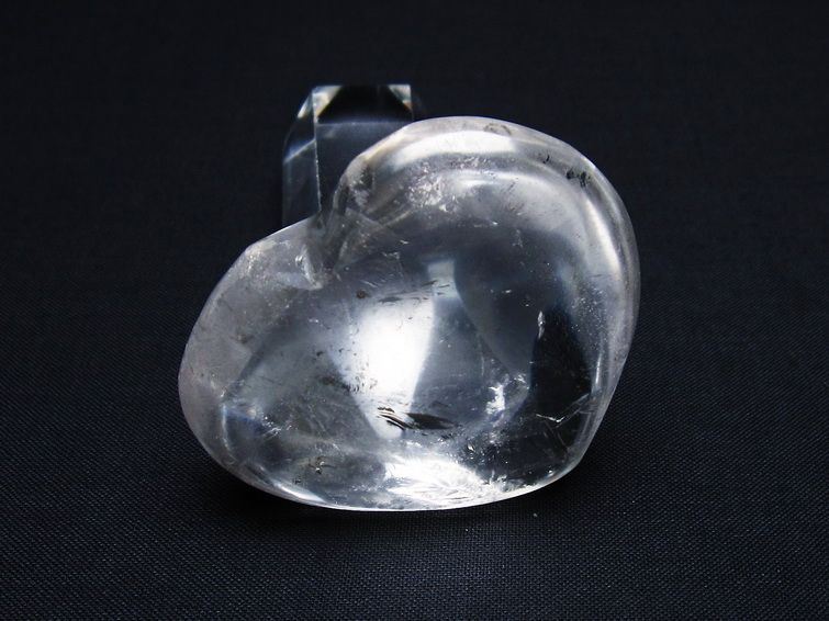 水晶 ハート置物 一点物 145-1499