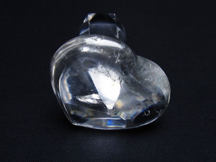 水晶 ハート置物 一点物 145-1501
