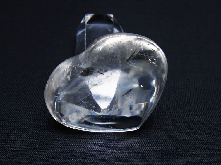 水晶 ハート置物 一点物 145-1501