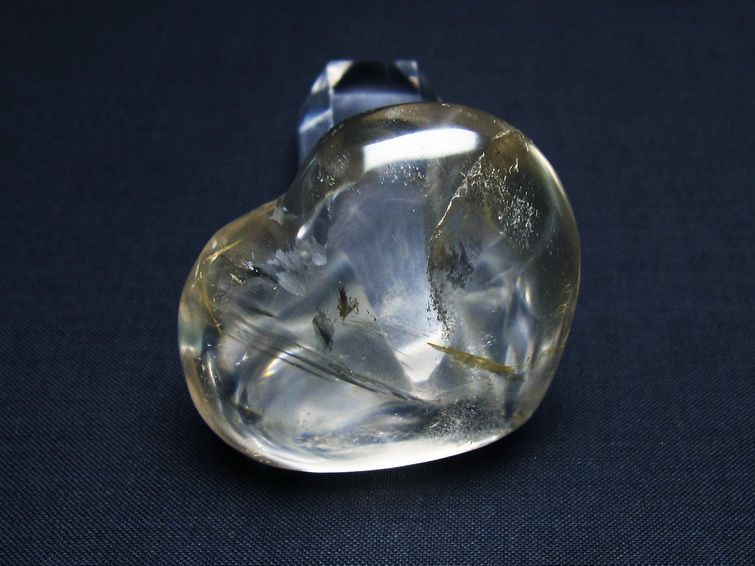 水晶 ハート置物 一点物 145-1502