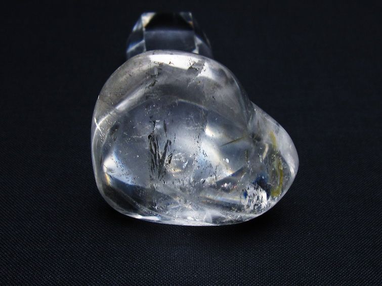 水晶 ハート置物 一点物 145-1503