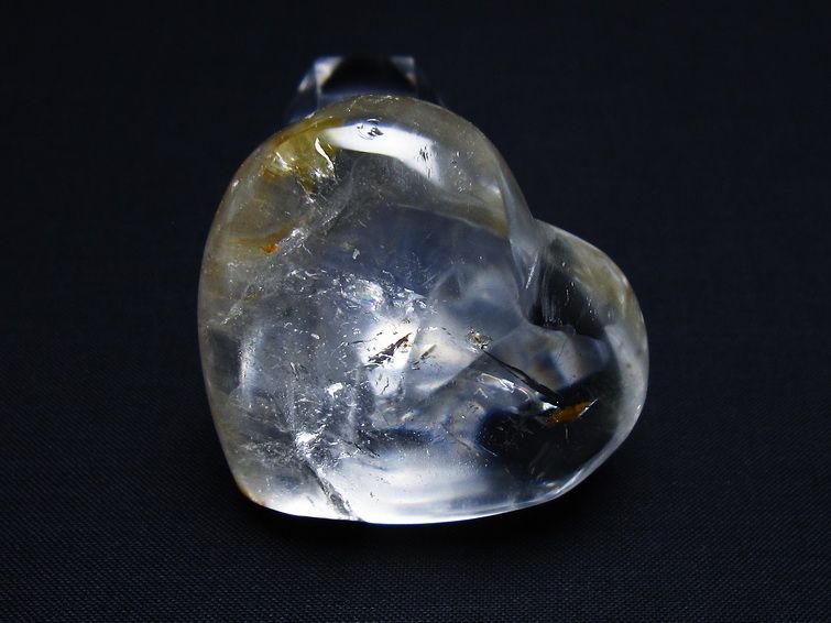 水晶 ハート置物 一点物 145-1504