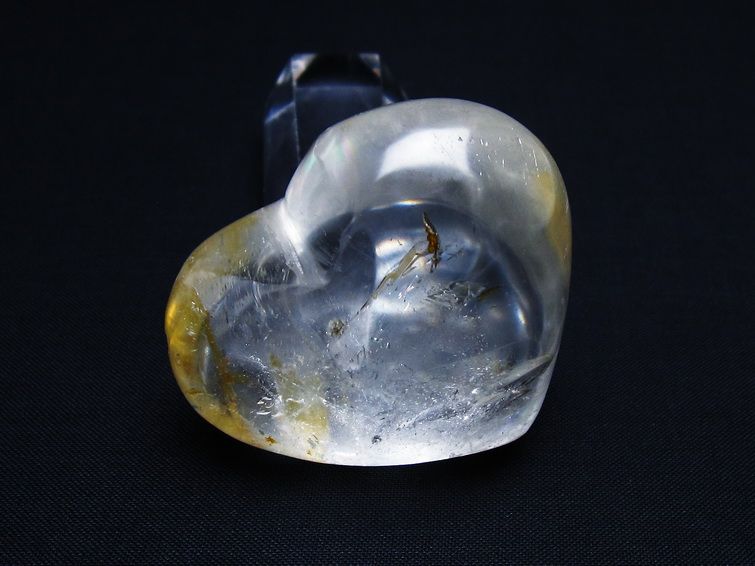 水晶 ハート置物 一点物 145-1504