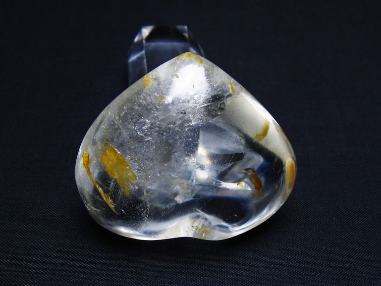 水晶 ハート置物 一点物 145-1504