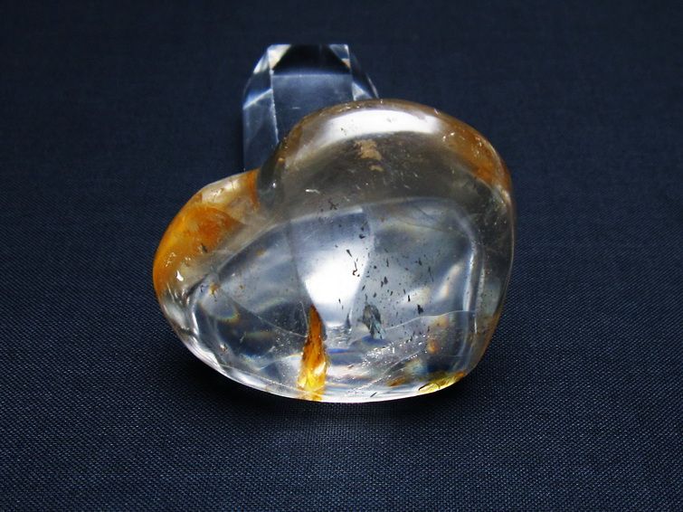 水晶 ハート置物 一点物 145-1505