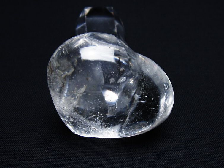 水晶 ハート置物 一点物 145-1506