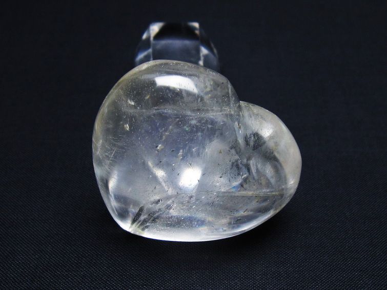水晶 ハート置物 一点物 145-1507