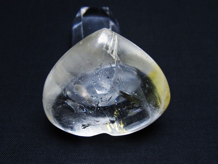 水晶 ハート置物 一点物 145-1507