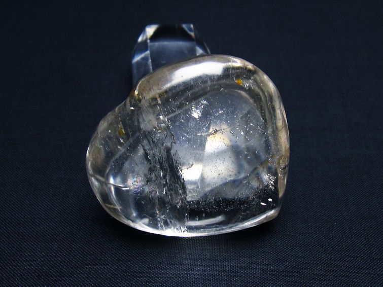 水晶 ハート置物 一点物 145-1508