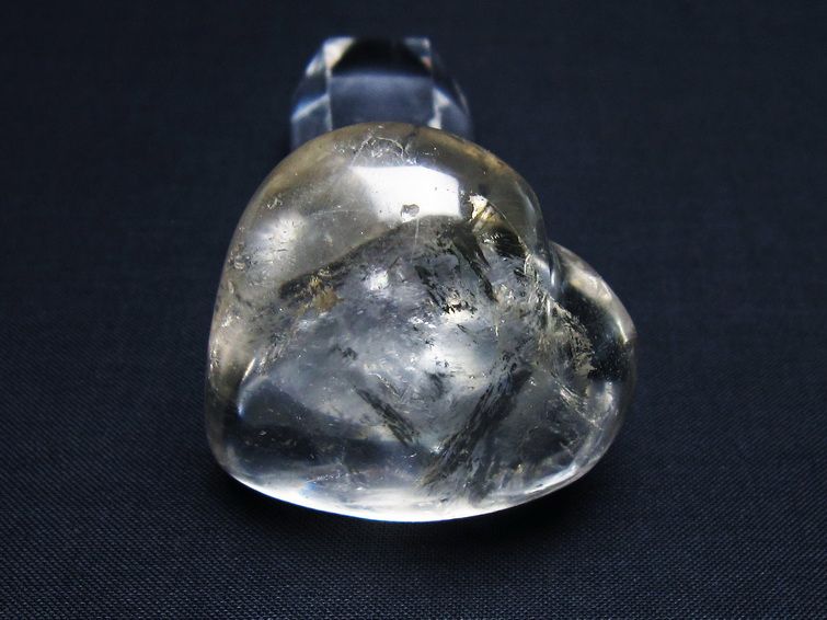 水晶 ハート置物 一点物 145-1509