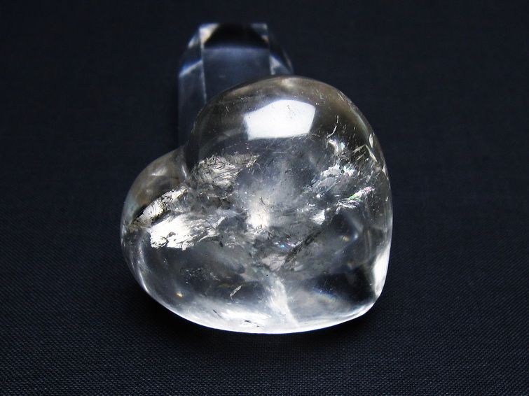 水晶 ハート置物 一点物 145-1509