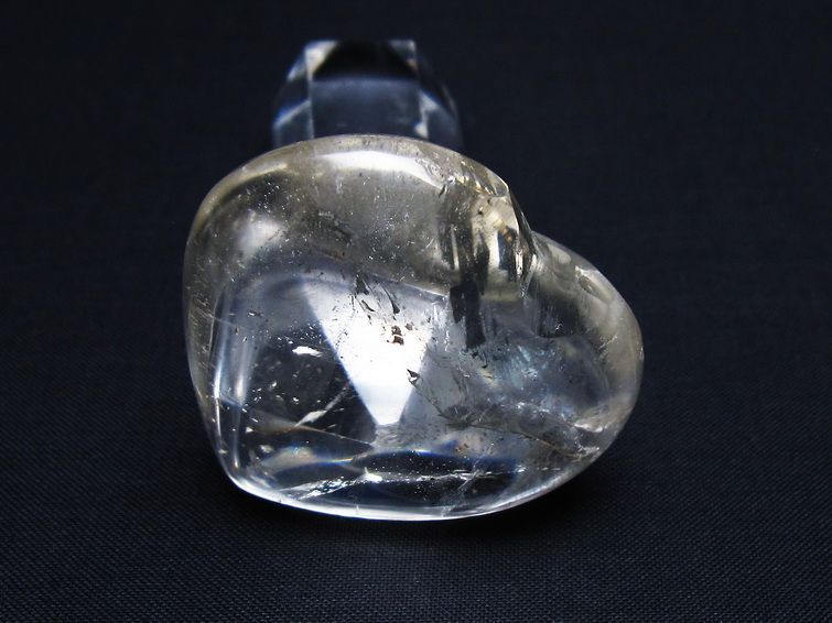 水晶 ハート置物 一点物 145-1510