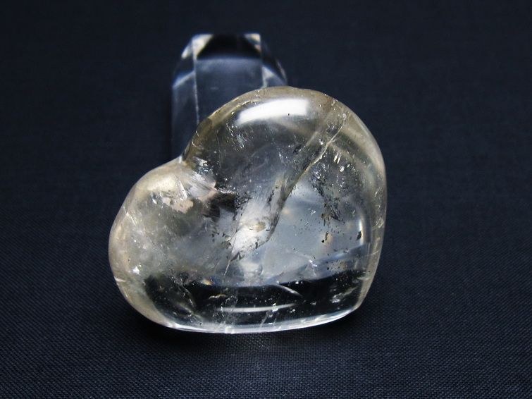 水晶 ハート置物 一点物 145-1510