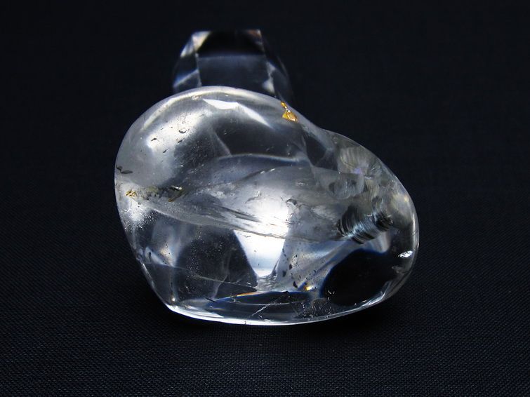 水晶 ハート置物 一点物 145-1511