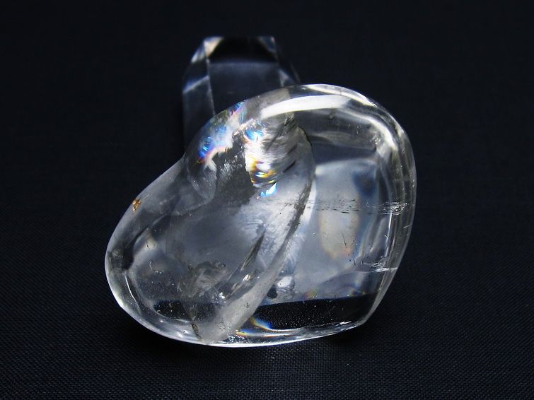 水晶 ハート置物 一点物 145-1511
