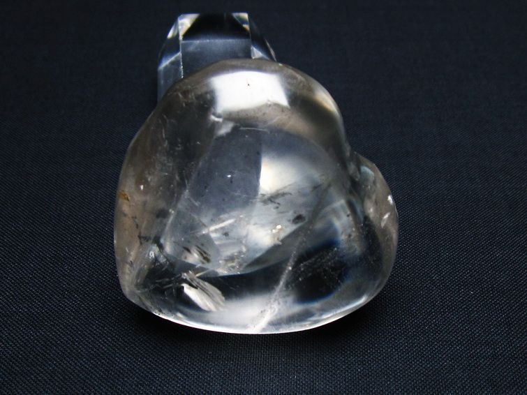 水晶 ハート置物 一点物 145-1512