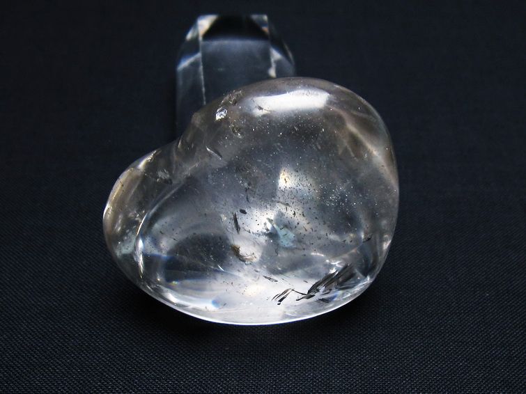 水晶 ハート置物 一点物 145-1512