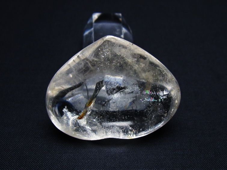 水晶 ハート置物 一点物 145-1515