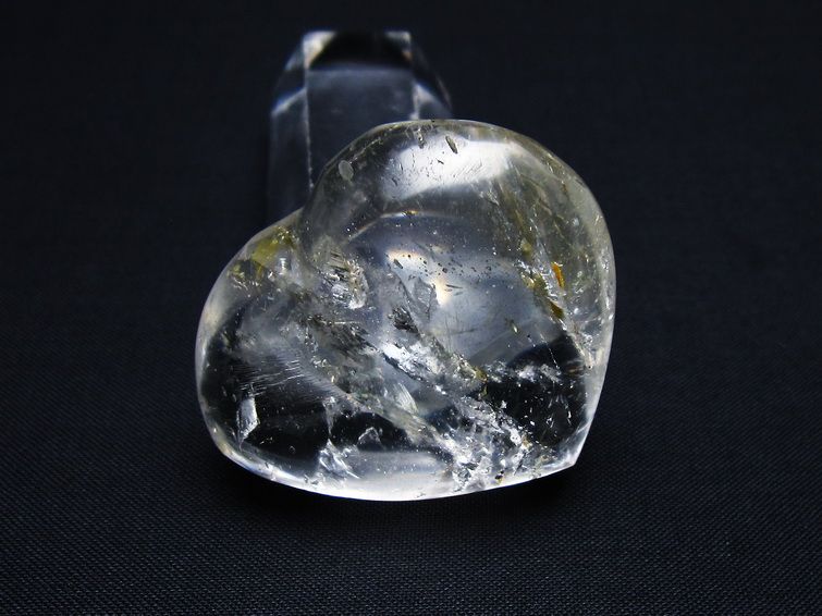 水晶 ハート置物 一点物 145-1516
