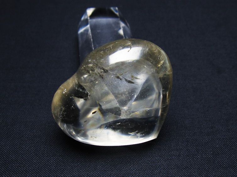 水晶 ハート置物 一点物 145-1517