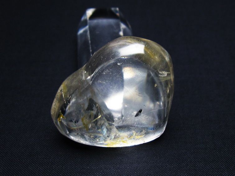 水晶 ハート置物 一点物 145-1518