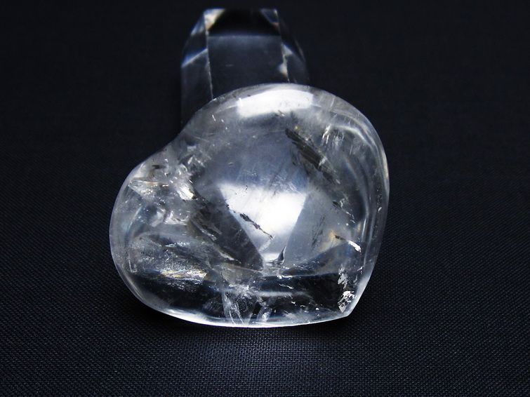 水晶 ハート置物 一点物 145-1519