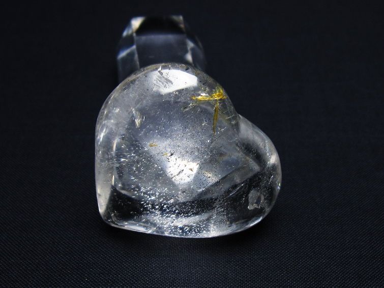 水晶 ハート置物 一点物 145-1520