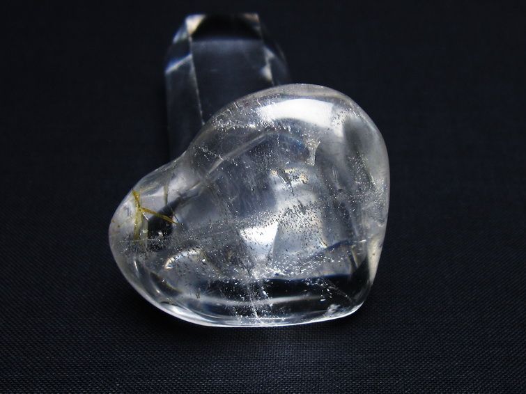水晶 ハート置物 一点物 145-1520
