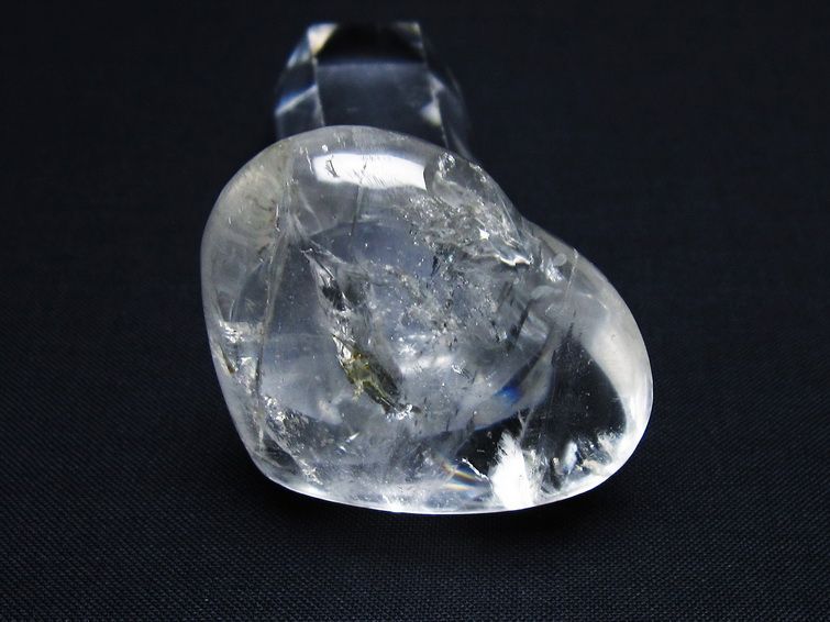 水晶 ハート置物 一点物 145-1521