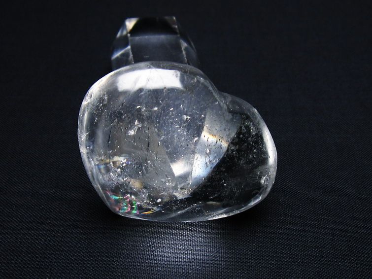 水晶 ハート置物 一点物 145-1522