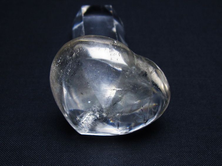 水晶 ハート置物 一点物 145-1524