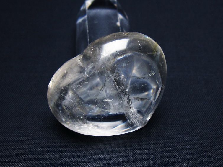水晶 ハート置物 一点物 145-1524