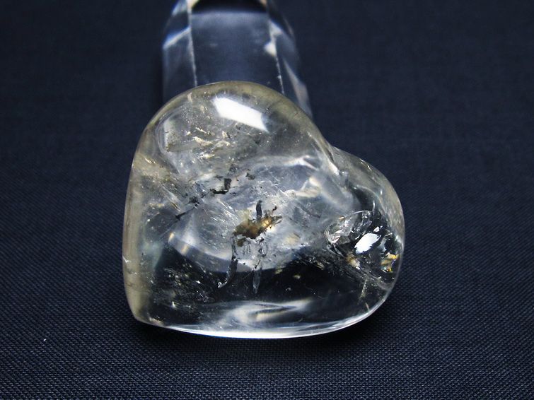 水晶 ハート置物 一点物 145-1528