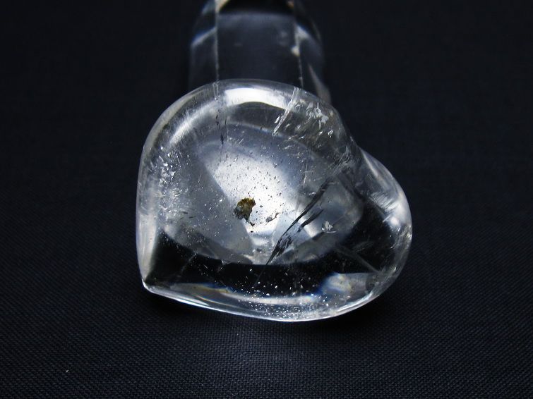 水晶 ハート置物 一点物 145-1529
