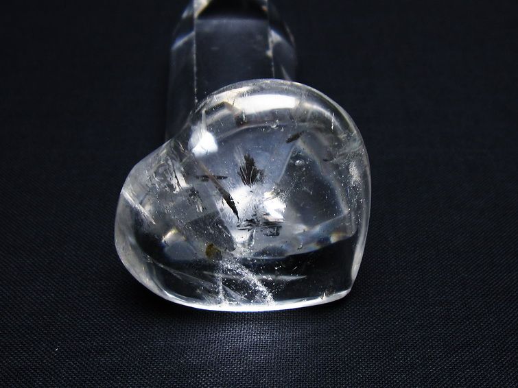 水晶 ハート置物 一点物 145-1529
