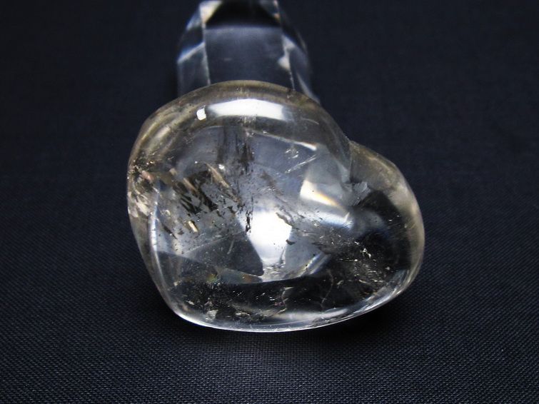 水晶 ハート置物 一点物 145-1530