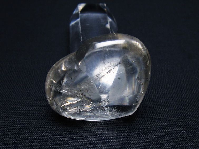 水晶 ハート置物 一点物 145-1530