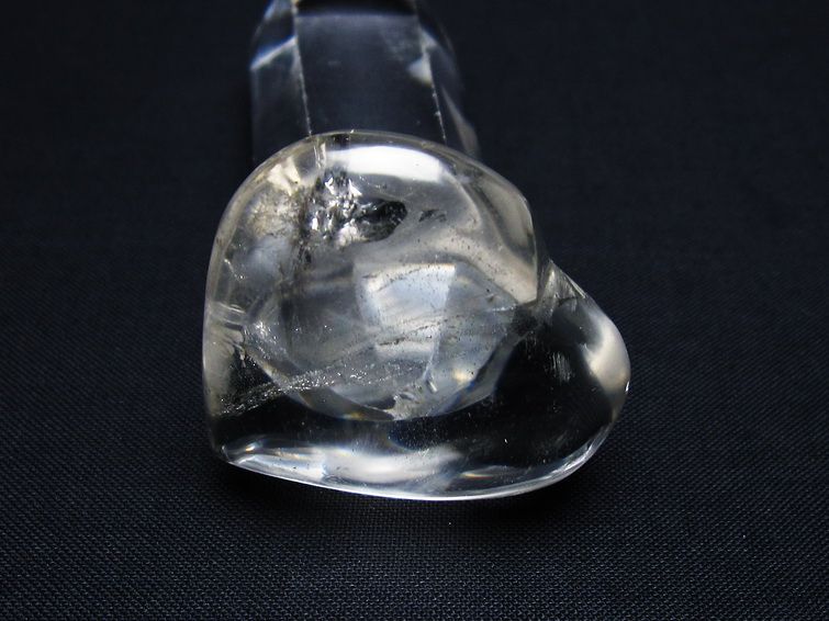 水晶 ハート置物 一点物 145-1532