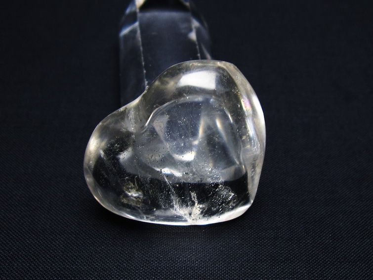 水晶 ハート置物 一点物 145-1532