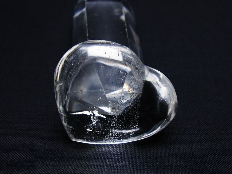 水晶 ハート置物 一点物 145-1533
