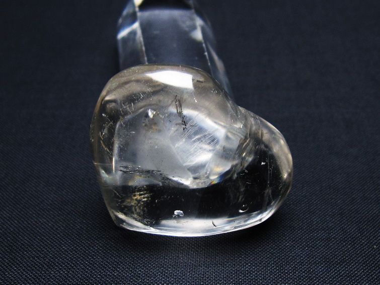 水晶 ハート置物 一点物 145-1534