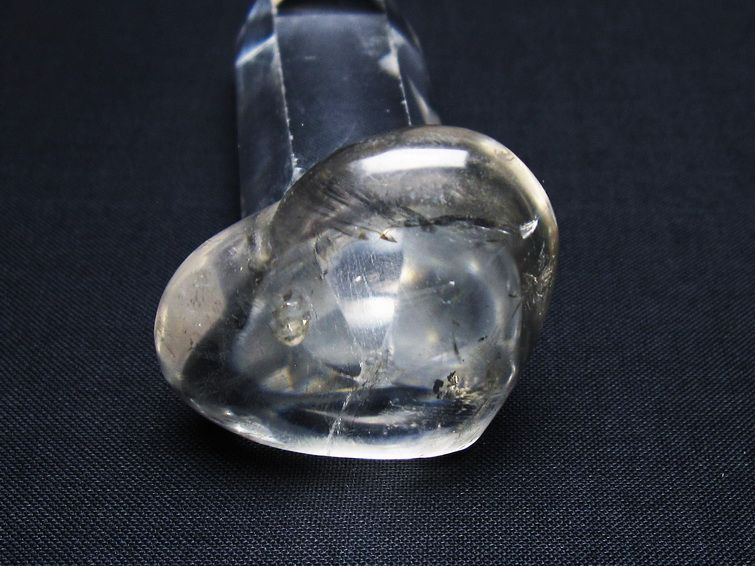 水晶 ハート置物 一点物 145-1534