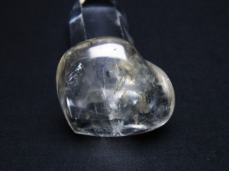 水晶 ハート置物 一点物 145-1535