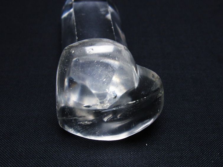 水晶 ハート置物 一点物 145-1536