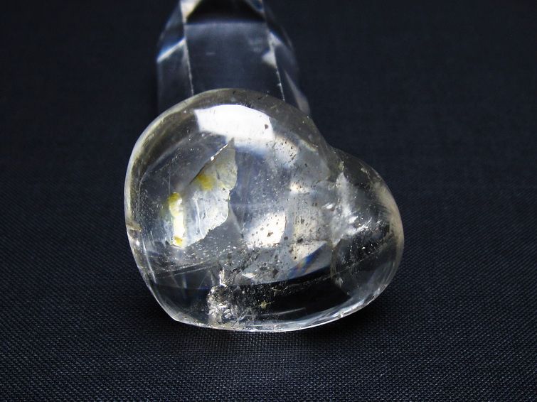 水晶 ハート置物 一点物 145-1539