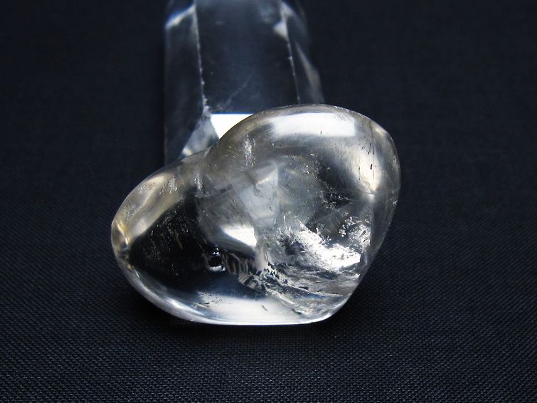 水晶 ハート置物 一点物 145-1540